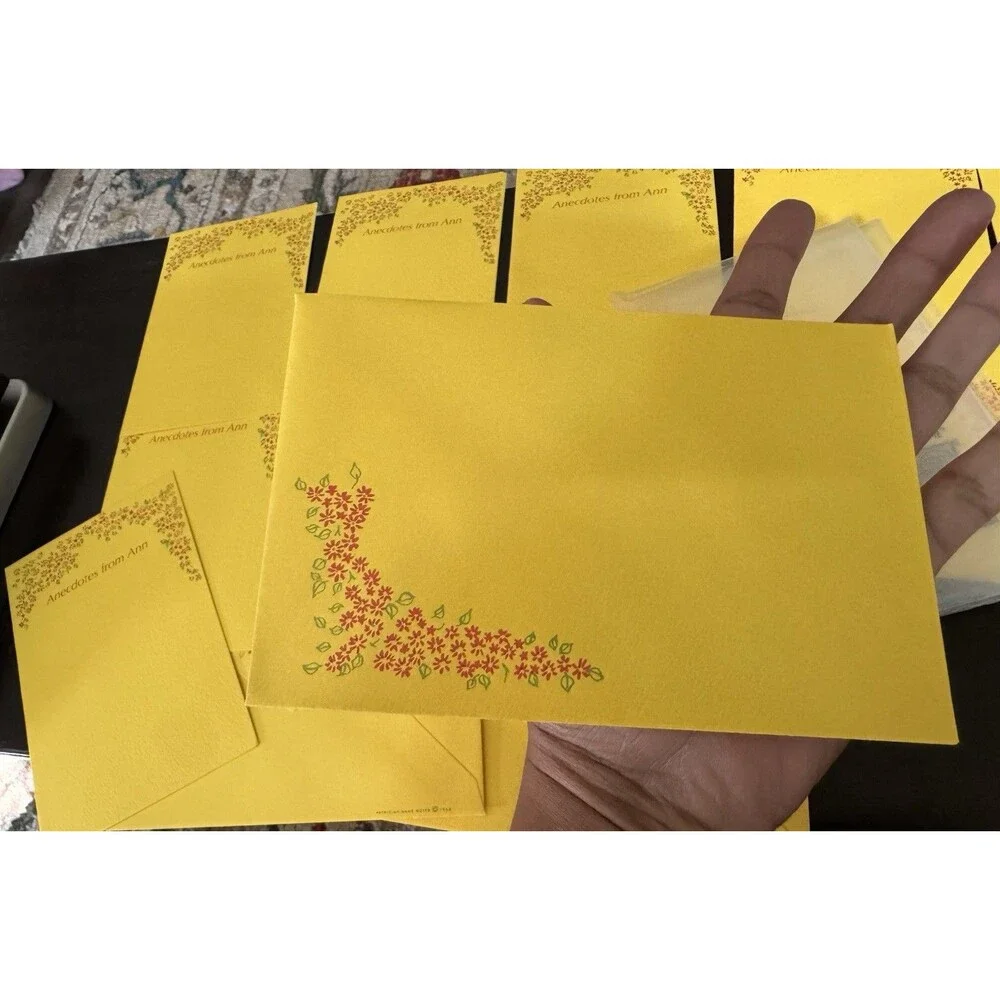 Vintage Patrician Name Notes 1968 “Anecdotes From ” 8 Greeting Cards W/Envelopes